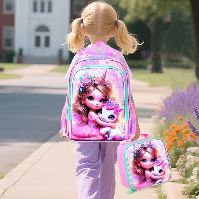 Kids Suitcase with Wheels for Girls and Boys, Rolling Carry on Luggage for Toddler Children