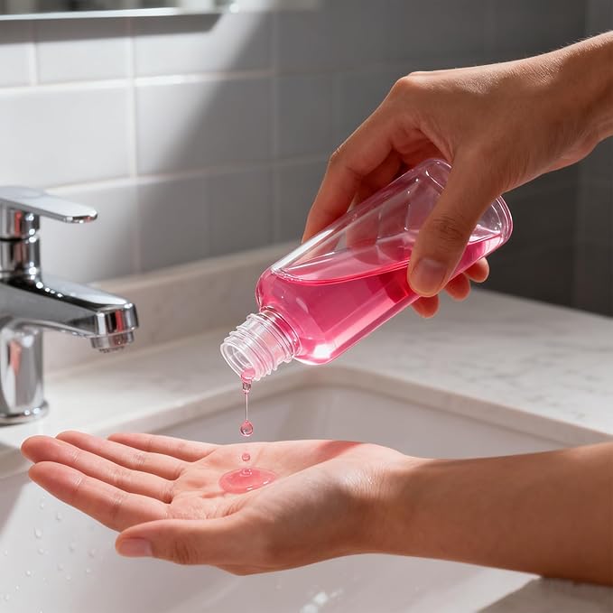 Travel Bottles for Toiletries, 40 Pack 4oz Empty Plastic Bottles, Refillable Leak Proof Squeeze Containers for Shampoo, Lotion, Cosmetic Liquids, Travel Accessories