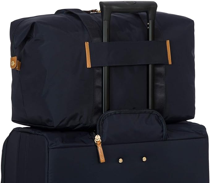 Bric's X-Bag/X-Travel 2.0 Folding Duffel Bag - 18" Carry On and Overnight Travel Bag - Navy