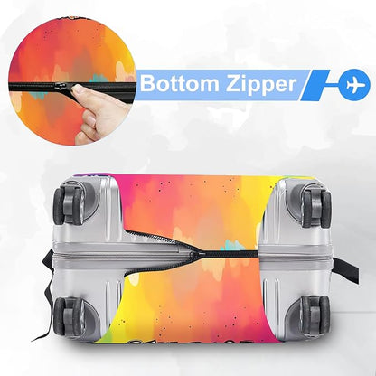 ANNA QUEEN Travel Luggage Cover Suitcase Protector Suitcase Cover Anti-Scratch,Stretchable Bag Cover Washable Durable Polyester
