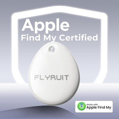 Tracker Tags 4-Pack for Apple Find My, Official MFi Certified, Smart Bluetooth Key Finder, Tracking Device for iPhone, Mini Finder Locator for Luggage, Backpack, Wallet, Bags, Dog, Pet, Camera, eBike