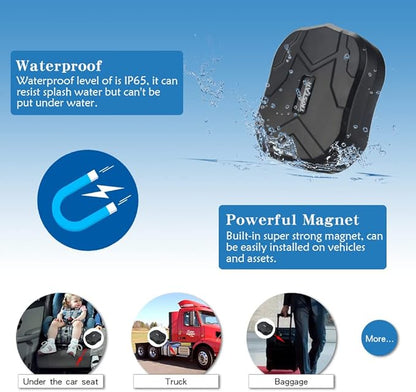 TKSTAR 4G GPS Tracker for Vehicles Hidden Magnetic Car GPS Tracker Locator Real-time Vehicle Tracking Devices with Electric Fence and Anti-Theft Alarm for Car/Motorcycle/Trucks/Fleet/Boat (4G TK905)