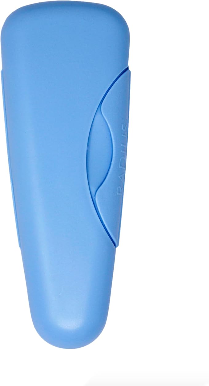 RADIUS Travel Case Value Pack, 3 Count (Toothbrush, Razor, Soap), BPA-Free Recycled Plastic, Portable for Bathroom, School, Home, Camping - Periwinkle Blue