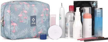 Narwey Small Hanging Travel Toiletry Bag for Women, Travel Bag for Toiletries, Makeup Bag Organizer Cosmetic Bags Make Up Bags for Girls