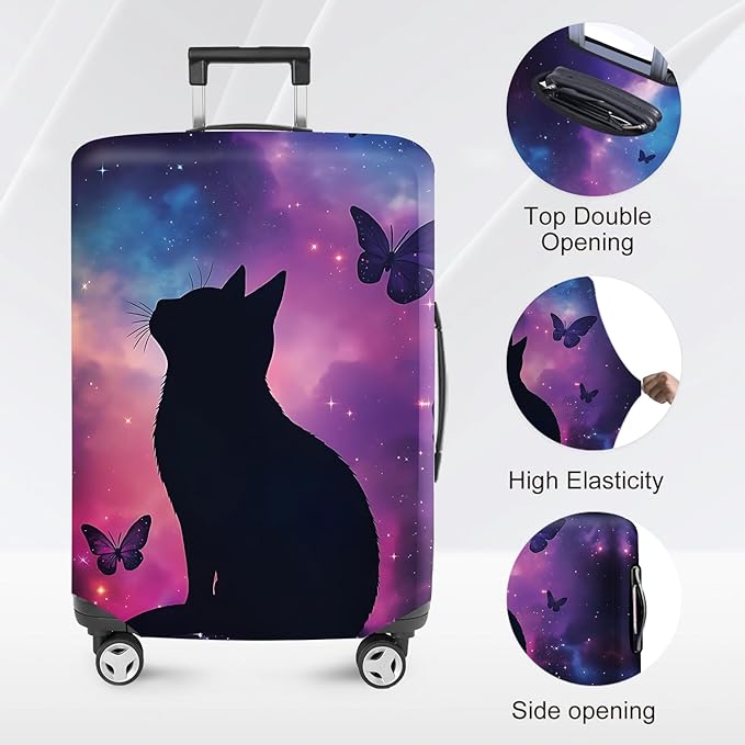 ANNA QUEEN Travel Luggage Cover Suitcase Protector Suitcase Cover Anti-Scratch,Stretchable Bag Cover Washable Durable Polyester