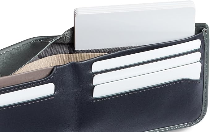 Bellroy Hide & Seek Wallet (Slim Leather Bifold Design, RFID Protected, Holds 5-12 Cards, Coin Pouch, Flat Note Section, Hidden Pocket)