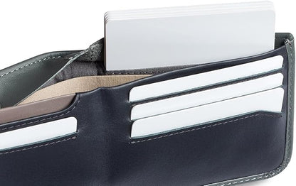 Bellroy Hide & Seek Wallet (Slim Leather Bifold Design, RFID Protected, Holds 5-12 Cards, Coin Pouch, Flat Note Section, Hidden Pocket)