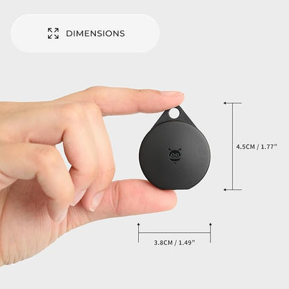 Pebblebee Clip Universal (2024) - Rechargeable Mini Item Tracker Tag | Alternative to Air Tag & Android Trackers | 12-Month Battery Life | Works with Android & iOS Find My Apps | LED & Sound Alerts