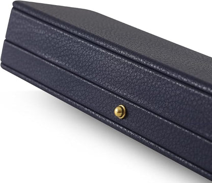 Bracelet Box, Leather Gift Box For Women,Premium Jewelry Boxes,Luxury Bangle Box (Dark Blue)