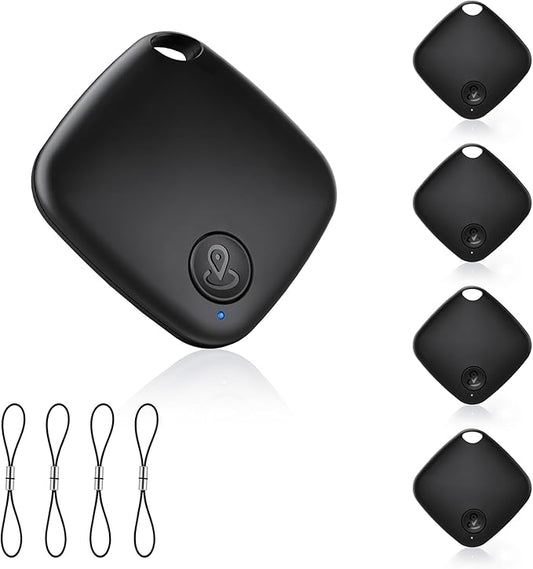 2025 Upgraded 【Google MFG Certified】 Air Tracker for Android 4 Pack, Tracker Tags Item Finder Works with Google’s Find Hub, Air Tracking Device Locator, Smart Tag for Keys, Luggage, Bag, Suitcases