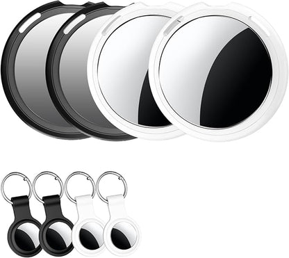 Tracker Tags 4 Pack [Apple MFi Certified] Pair with Apple Find My(iOS Only) Air Smart Bluetoot Tracking Tags Key Item Finder Locator Waterproof Worldwide Tracker for Pets Wallet Backpack Dogs Luggage