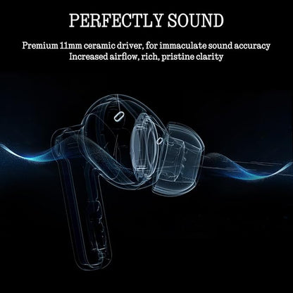 Nothing Ear Wireless Earbuds Bluetooth, 45dB Hybrid Smart ANC Earbuds, 11mm Deep Bass Boost, Hi-Res Audio with LDAC & LHDC 5.0, 6 Mics Call, 40.5H Playtime with Fast Charging Case, ChatGPT Supported