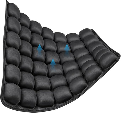 Nasheed Inflatable Airplane Seat Cushion for Travel, Suitable, Portable Inflatable 3D Air Cell Seat Cushions for Airplanes, Office Chairs, Wheelchairs, Cars, Stadiums
