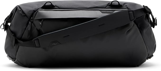 Peak Design Travel Duffel, Extra-Wide Single Zip Access, Weatherproof Shell, 4 External Pockets, Fits Packing Cubes & Camera Cubes, Ideal for Weekend Trips, Versatile Duffel Bag for Travel
