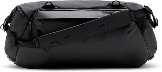 Peak Design Travel Duffel, Extra-Wide Single Zip Access, Weatherproof Shell, 4 External Pockets, Fits Packing Cubes & Camera Cubes, Ideal for Weekend Trips, Versatile Duffel Bag for Travel