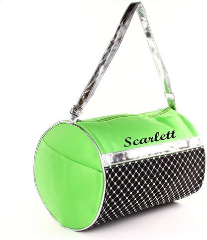 Personalized Dance Sports Ballet Girls 12 Inch Duffel Bag With Custom Name