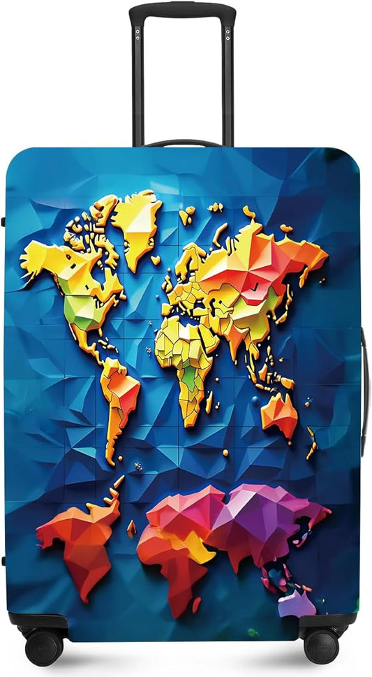 ANNA QUEEN Travel Luggage Cover Suitcase Protector Suitcase Cover Anti-Scratch,Stretchable Bag Cover Washable Durable Polyester