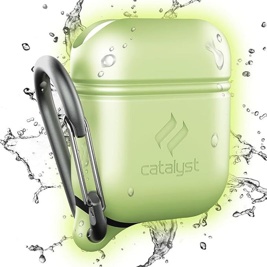 Catalyst Waterproof Case for AirPods 2nd Generation and AirPods 1st Generation - Wireless and USB-C Charging High Drop Protection AirPod Gen 2 and Gen 1 Case with Carabiner, One Piece Design