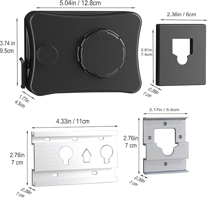 Anti-Sagging Clothes Line Thickened Steel Wire Retractable Clothesline Heavy Duty Clothesline Wall Mounted Matte Black Finished