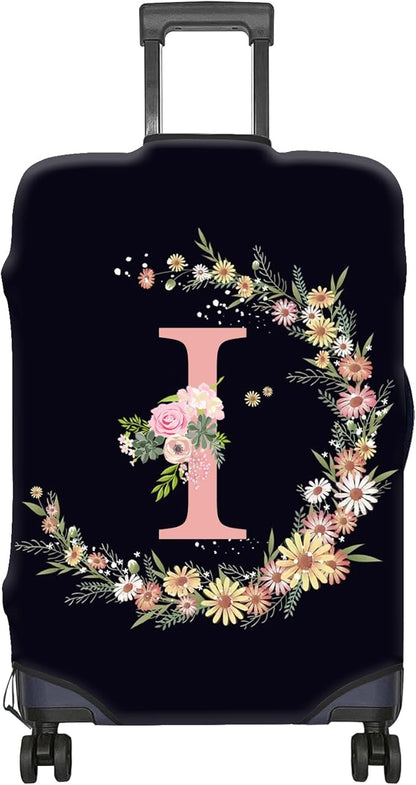 Luggage Suitcase Cover Protector Luggage Elastic Washable Baggage Covers Initial Cute Aesthetic for Unisex Women Girls Travel Trip XL(30-32 inch)-Letter I