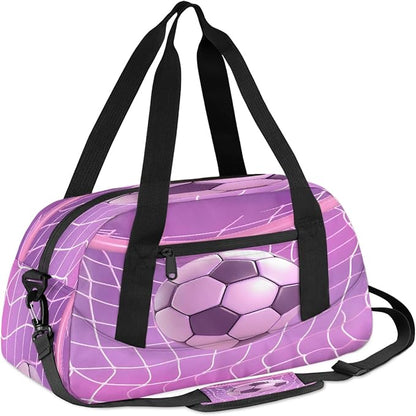 Kids Duffel Bag for Boys Girls Teens, Sports Soccer Waterproof Gym Sports Duffle Bags Dance Travel Overnight Weekender Bag for School Practice