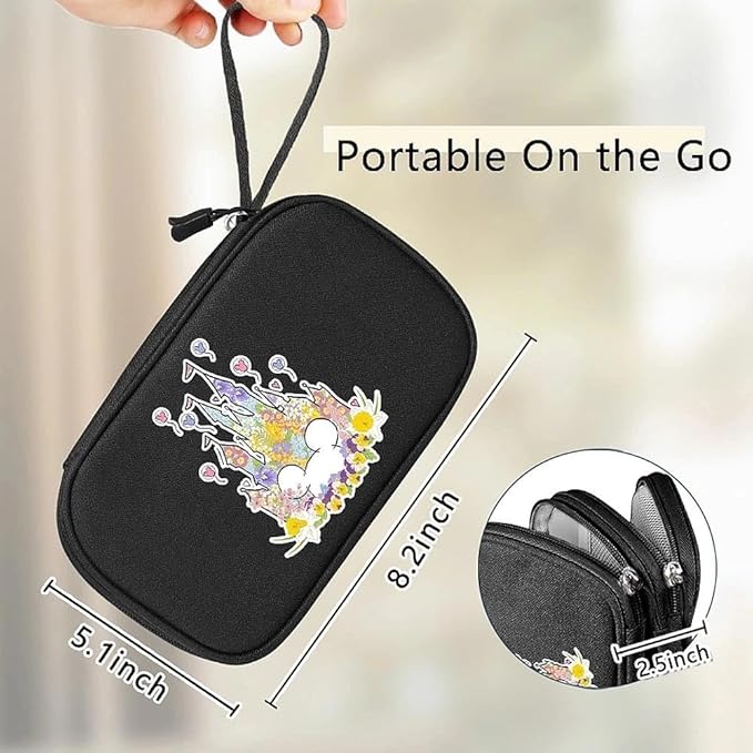 COSHAYSOO Travel Gifts for Women College Teen Girls Trip Favors Cute Birthday Gift Ideas, Electronics Cord Cable Organizer Bag Tech Case Gadgets Accessories Cruise Airplane Vacation Essentials, Castle