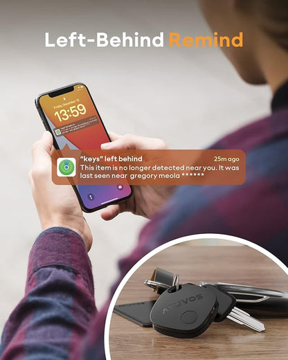 ATUVOS Air Tracker Tags-3 Pack, Bluetooth Luggage Tracker Works with Apple Find My (iOS Only, Not for Android), Keys Finder and Item Locator Track Your Keys, Luggage, Backpack, Suitcase, Bags and More