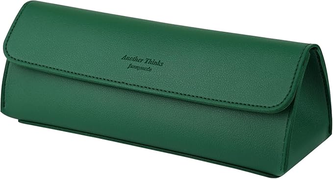 carrotez Stylish PU Leather Makeup Bag: Versatile Travel Toiletry Bag & Cosmetic Pouch, Small Makeup Organizer for Purse Essentials - Ideal Makeup Brush Holder & Sunglasses Case for Women - Green