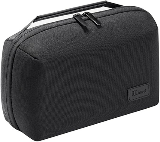 Kaxich Travel Electronics Organizer, Electronics Accessories Bag Portable Cable Organizer Case Waterproof Universal for Adapters Memory Cards, USB Cables (Black)