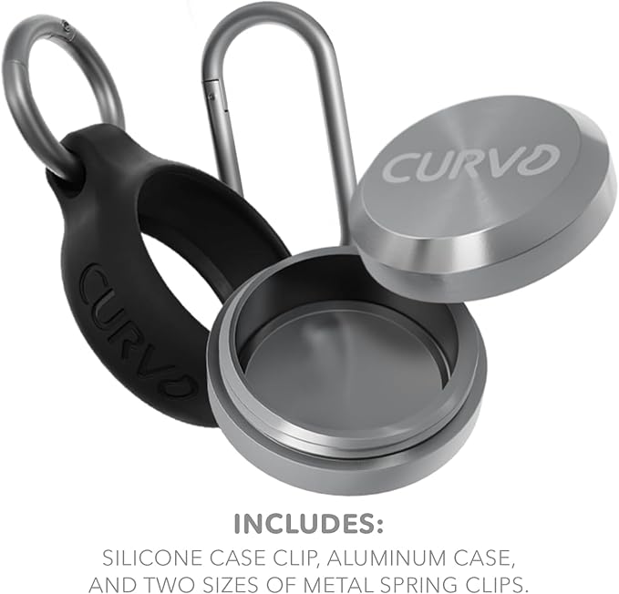 CURVD Premium Carrying Case Bulk Pack (20 Pairs) Keychain Container, Medicine Pill Organizer Travel Pill Box, Small Waterproof Holder for Pills Earplugs Jewelry, Compatible with Loop, Vibes & Eargasm