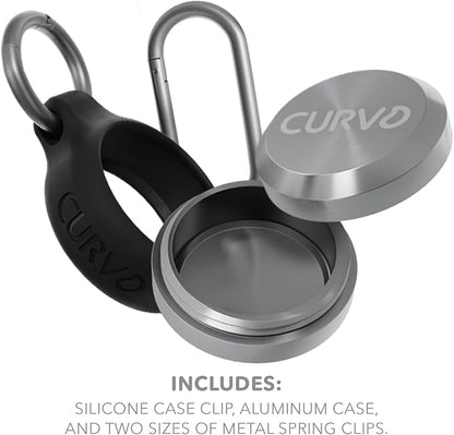 CURVD Premium Carrying Case Bulk Pack (20 Pairs) Keychain Container, Medicine Pill Organizer Travel Pill Box, Small Waterproof Holder for Pills Earplugs Jewelry, Compatible with Loop, Vibes & Eargasm