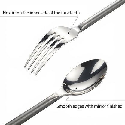 Silverware Set Flatware Set Stainless Steel Cutlery Set Vintage Black Handle Mirror Finished Heavy Duty 20 Pieces Service for 4