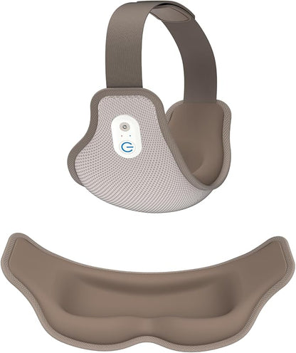 F&G Eye Mask Massager,Features Heating and Cooling Functions,Sleep Eye mask,Adjustable Heating and Vibration Function, Suitable for Migraines, Helps Relieve Eye Fatigue,Improve Sleep