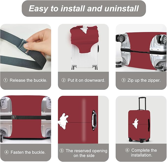 Luggage Cover, Washable Suitcase Cover, Suitcase Protector Anti-scratch Bag cover