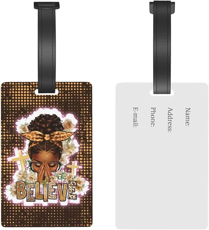 Travel Suitcase Protector African American Girl Elastic Protective Washable Luggage Cover With Concealed Zipper Suitable For 18-32 Inch(M (for 22-24 inch luggage))