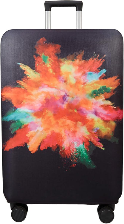 WUJIAONIAO Travel Luggage Cover Baggage Suitcase Cover Protector Skins 18-32 Inch (Graffiti, XL (for 29-32 inch luggage))