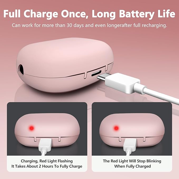 Toothbrush Covers Case San itizer and Holder with Light,Toothbrush Covers with Holder, Rechargeable Portable Toothbrush Cleaner Case（Pink）