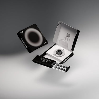 Loop Dream – Silicone/Memory Foam Earplugs for Sleep Comfort | Comfortable Ear Plugs for Muffling Snoring & Sleeping | Customized Fit | 27dB (SNR) Noise Reduction