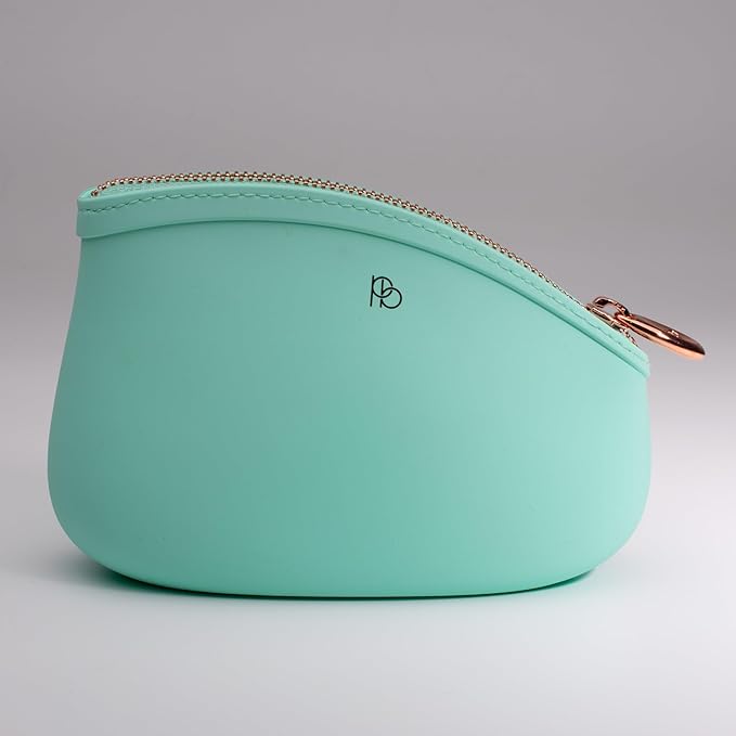 Small Makeup Bag by Pudinbag | The Premium Silicone Purse Bag | Vegan Hygenic Eco-friendly | Water and Heat Resistant