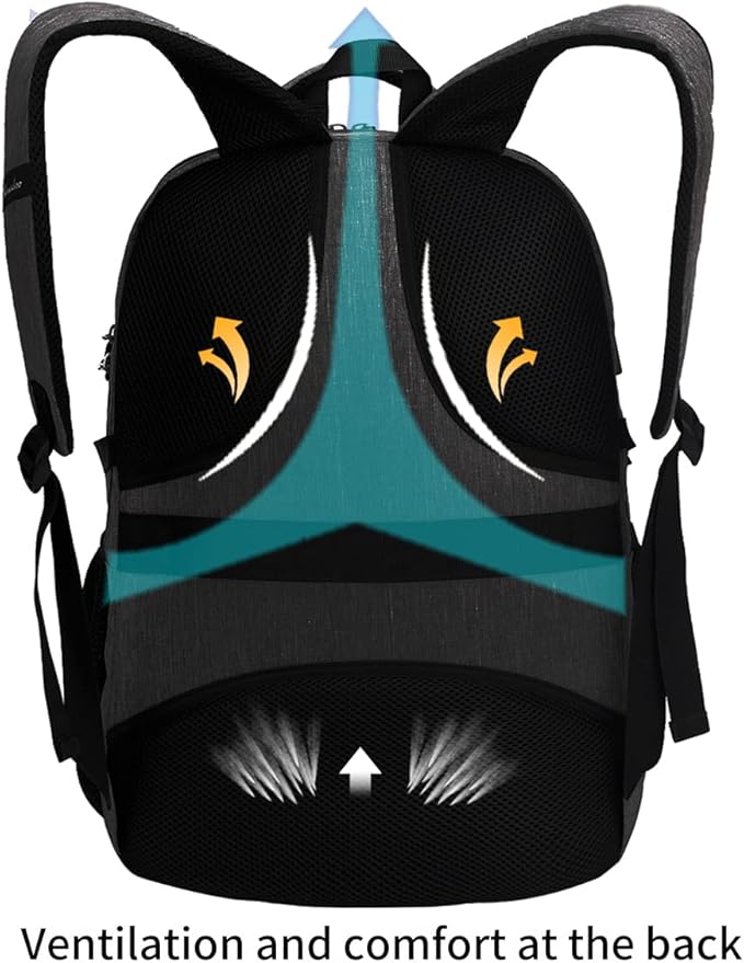 SHRRADOO Anti Theft Laptop Backpack Travel Backpacks with usb Charging Port for Women Men High School College Backpack Computer Bag Fits 17 Inch Laptop,Sky Blue