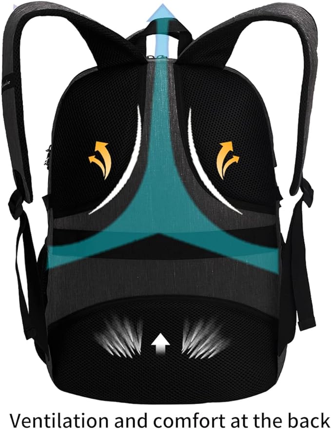 SHRRADOO Anti Theft Laptop Backpack Travel Backpacks with usb Charging Port for Women Men High School College Backpack Computer Bag Fits 17 Inch Laptop,Grey