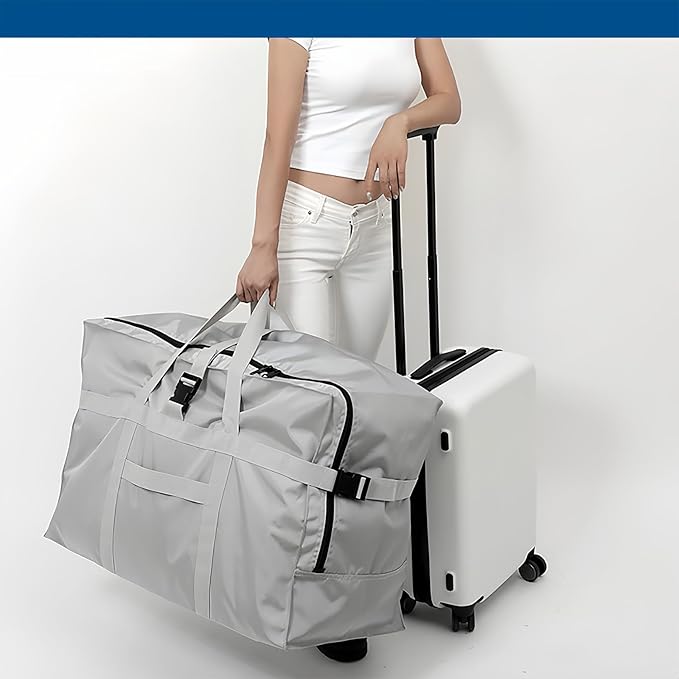 Arxus Large Duffel Bag, Waterproof Carry on Weekend Overnight Storage Bag over Luggage for Airline, Travel, Camping, Moving