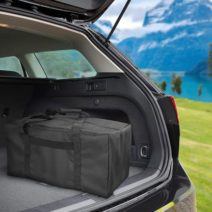 COOLBEBE 24x12x12 Inch Travel Duffle Bag (53L), Mid-Size Weekender for Overnight Trips, Camping, and Sports Gear Hauling, Water Resistant, Black