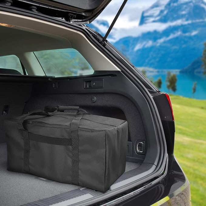 COOLBEBE 24" Sports Duffle Bag - 53L Travel Duffel Tote Bag with Upgrade Zipper Weekender Overnight, Sturdy & Water Resistant Camping duffle (2Pack Black)