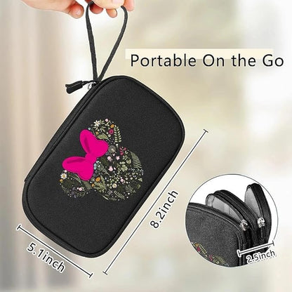 COSHAYSOO Travel Gifts for Women College Teen Girls Trip Favors Cute Birthday Gift Ideas, Electronics Cord Cable Organizer Bag Tech Case Gadgets Accessories Cruise Airplane Vacation Essentials, Ears