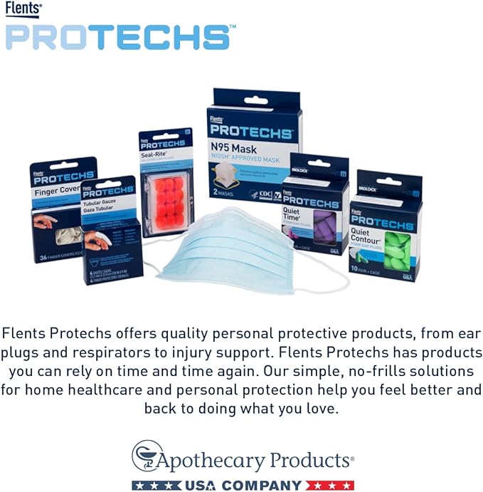 Flents Protechs Foam Ear Plugs, 70 Pair for Sleeping, Snoring, Loud Noise, Traveling, Concerts, Construction, Studying, Work, Shooting, NRR 33, Noise Cancelling, Disposable Purple, Made in the USA