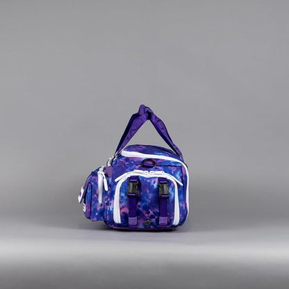 WOLFpak 20L Mini Duffle Bag for Gym & Travel | Waterproof Carry-On Weekender Bag with Shoe Compartment, Hard Bottom, and Tactical Molle System (Ice)