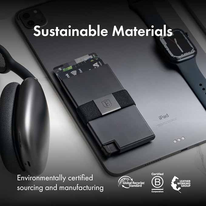 Ekster Aluminum Cardholder Wallet for Men | Metal Wallets with RFID Blocking Layer | Slim & Minimalist Aluminum Wallet with Push Button for Quick Card Access