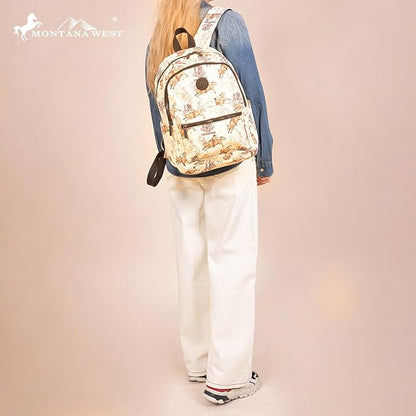 Montana West Backpack for Women Western Travel Backpack Purse Casual Daypack for Laptop College