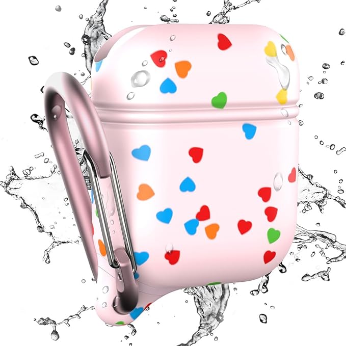 Catalyst Waterproof Case for AirPods 2nd Generation and AirPods 1st Generation - Wireless and USB-C Charging High Drop Protection AirPod Gen 2 and Gen 1 Case with Carabiner, One Piece Design